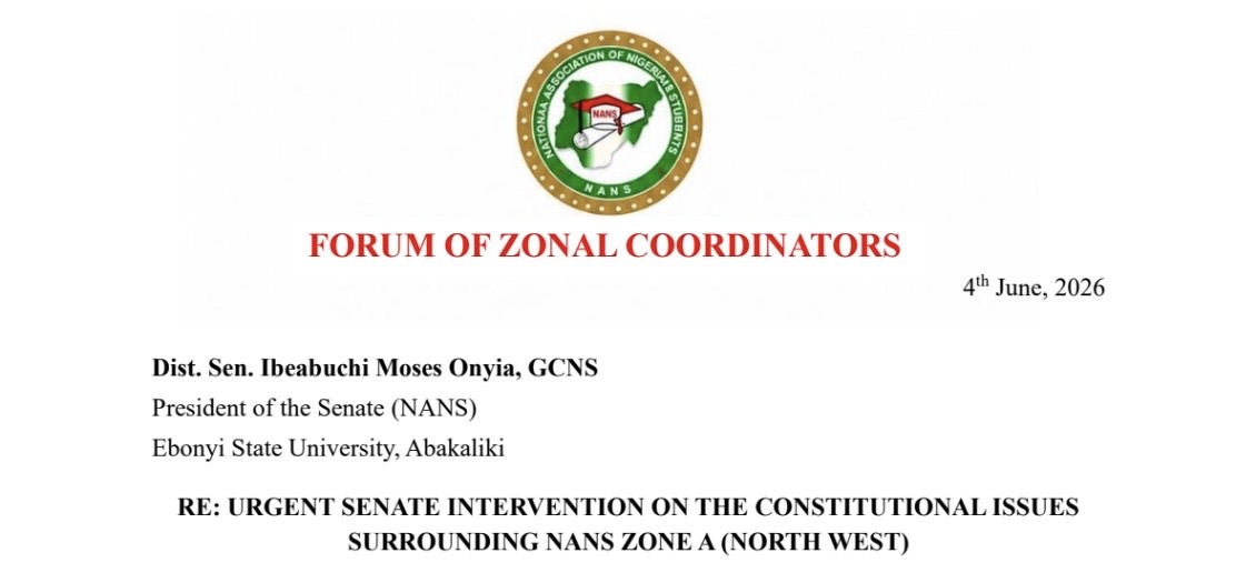 NANS Zonal Coordinators Seek Senate Intervention Over Zone A Leadership Controversy